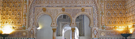 Interior of Reales Alcazares of Seville